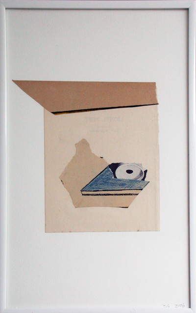 <i>Record Player</i>, 2006, collage, mixed media, 12 x 8 1/4 inches (30.5 x 20.9 cm)