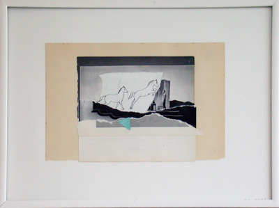 <i>Stage</i>, 2006, collage, mixed media, 8 1/4 x 12 inches (20.9 x 30.5 cm)