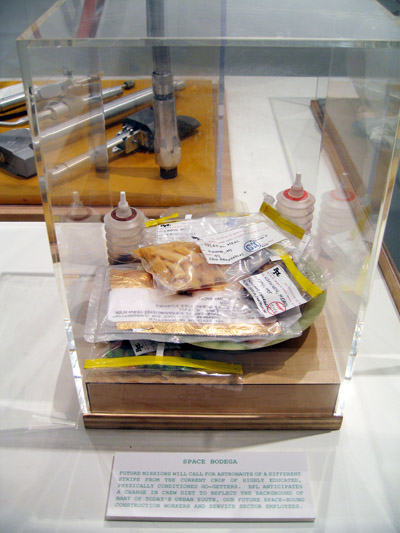 <i>Space Bodega</i> [detail], 2007, organic material, polyethylene, nylon, paper, variable dimensions