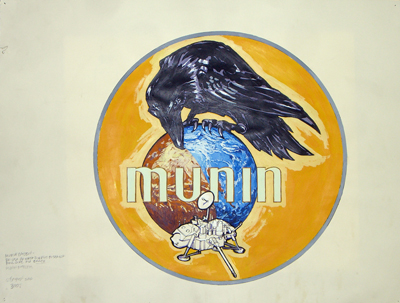 <i>Munin Project Emblem Artwork</i>, 2006, acrylic on paper, 18 x 24 inches (45.7 x 61 cm)