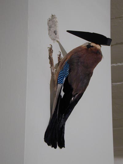 <i>Pic Mur</i>, 2004, Stuffed animal, resin, 22 1/16 x 15 3/4 inches (56 x 40 cm)