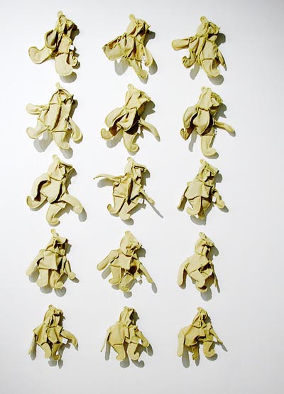 Gerard Williams <i>Inside Rae B. Hoop</i>, 2000, stitched fabric, 15 pieces, 84x48 ins (213.5 x122 cm)