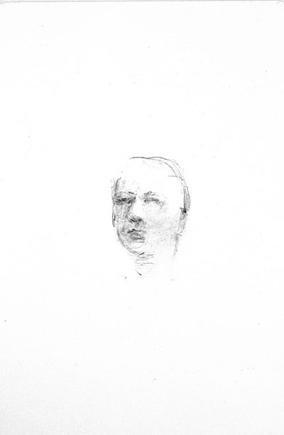 Jeff Gabel <i>Portrait of a young man who</i>, 2001, pencil on paper