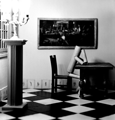 <i>Room Series: Candelabra</i>, 2004, silver gelatin print, 33.5x32 ins (85x81 cm)