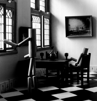 <i>Room Series: The Drinkers</i>, 2004, silver gelatin print, 33.5x32 ins (85x81 cm)