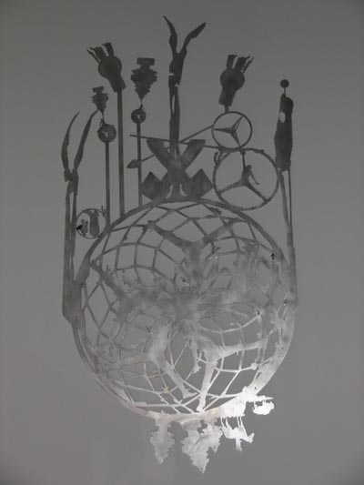 Air Jordan Crown Mercedes Magic Tree Dreamcatcher, 2005 Aluminium cutout