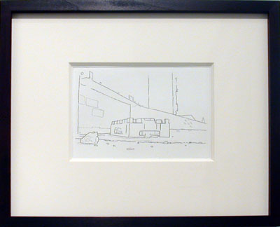 <i>Detour VIII</i>, 2006, etching on Fabriano etching paper, 10 x 12 inches (25.4 x 30.5 cm), edition of 12, signed front on etching and lower left on frame