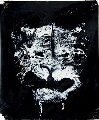 <i>Tiger I</i> [from the Wanted Series], 2003, enamel on paper, 17 x 14 1/4 inches (43.2 x 36.2 cm)