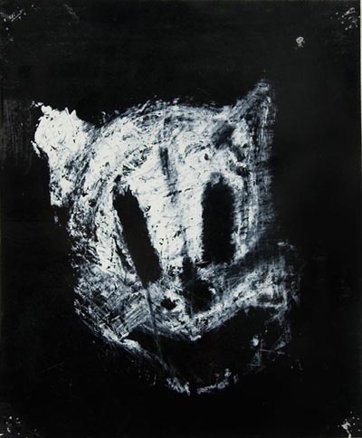 <i>Porky</i> [from the Wanted Series], 2003, enamel on paper, 17 x 14 1/4 inches (43.2 x 36.2 cm)
