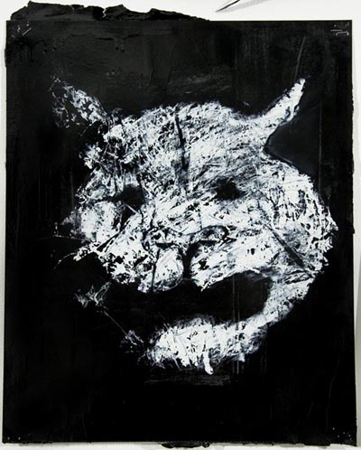 <i>Tiger III</i> [from the Wanted Series], 2003, enamel on paper, 17 x 14 1/4 inches (43.2 x 36.2 cm)
