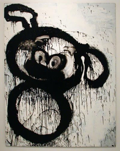 Joyce Pensato, Marsipulami, 2005-6, oil on canvas