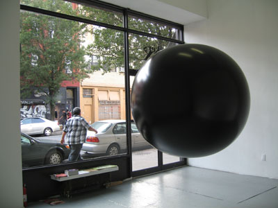 <i>One Second Of Silence</i>, exhibition view, Parker's Box, 2008; <i>Ground Control</i>, 2008