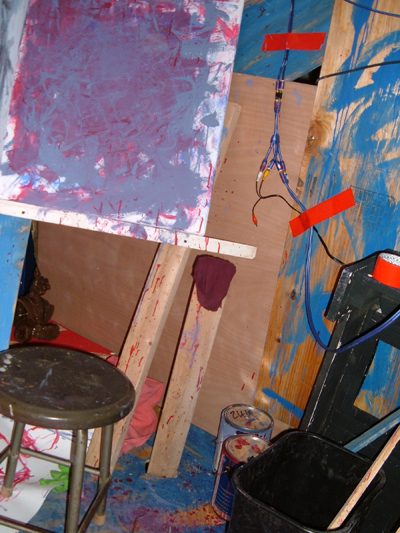 <i>Undisclosed Studio, Location A</i>, 2009, mixed media installation, variable dimensions;