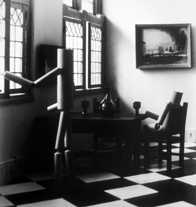 <i>Straw Economy</i>, (from the "Room" series), 2004, silver gelatin print, 3 1/2 x 32 inches (85 x 81 cm)